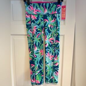 Lilly Pulitzer Pink and Blue Floral Leggings